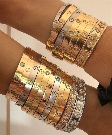 two cartier love bracelet stack|matching cartier love bracelets.